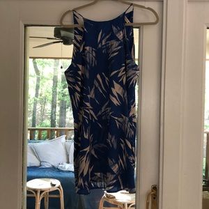 Tyche blue and cream dress